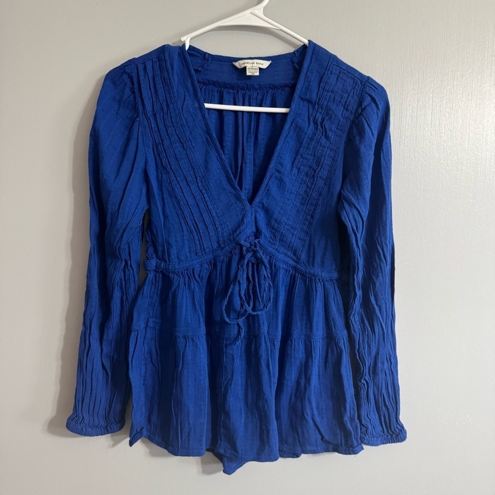 American Eagle Outfitters Royal Blue Top Size XS